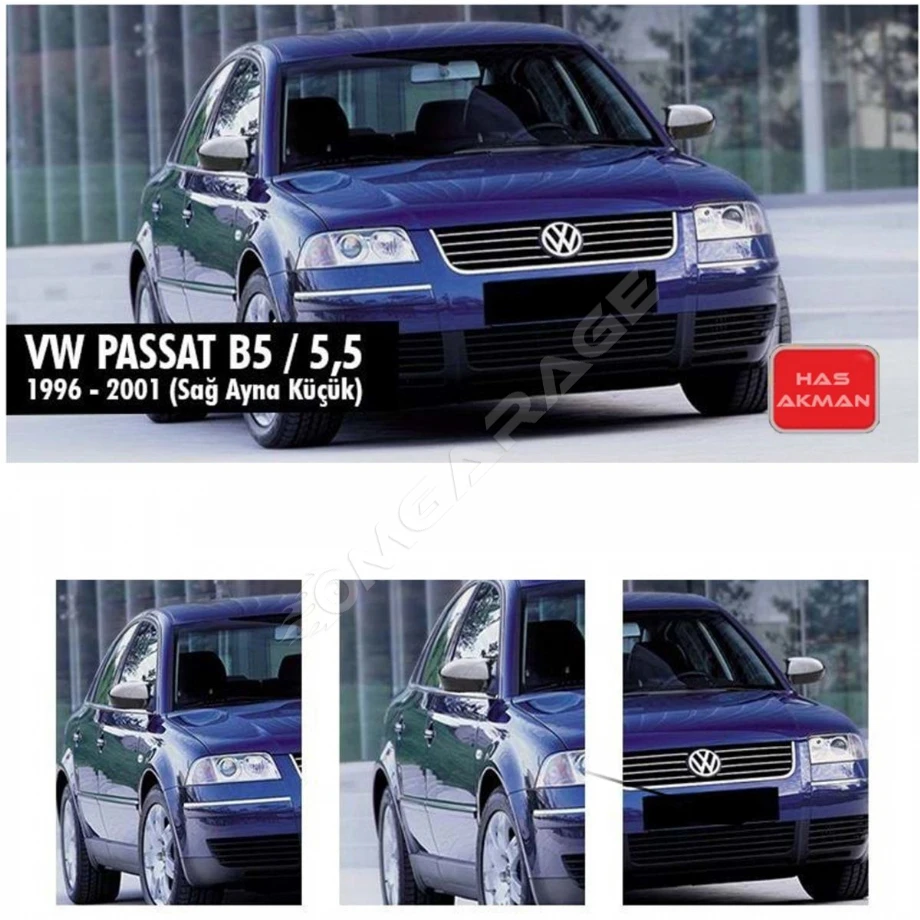 Vw Passat B5 - 5,5 Batman Yarasa Ayna Kapağı Piano Black 1996 1997 1998 1999 2000 2001-Uyumlu