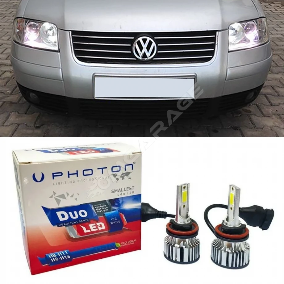 Vw Passat B5.5  Led Xenon Kısa Far Ampulü H7 Duo Yeni Seri Beyaz 2000-2005