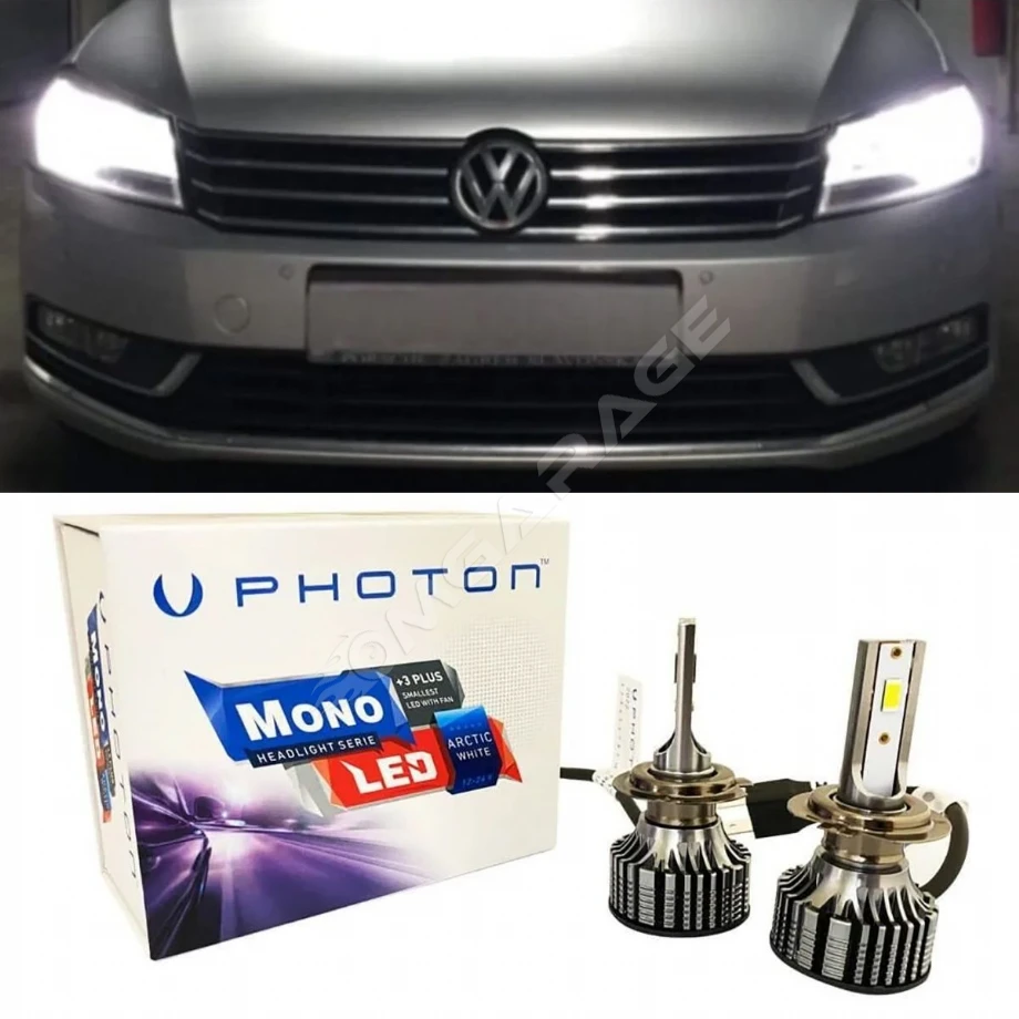 Vw Passat B7 Led Xenon Kısa Far Ampulü H7 Mono Yeni Seri Beyaz