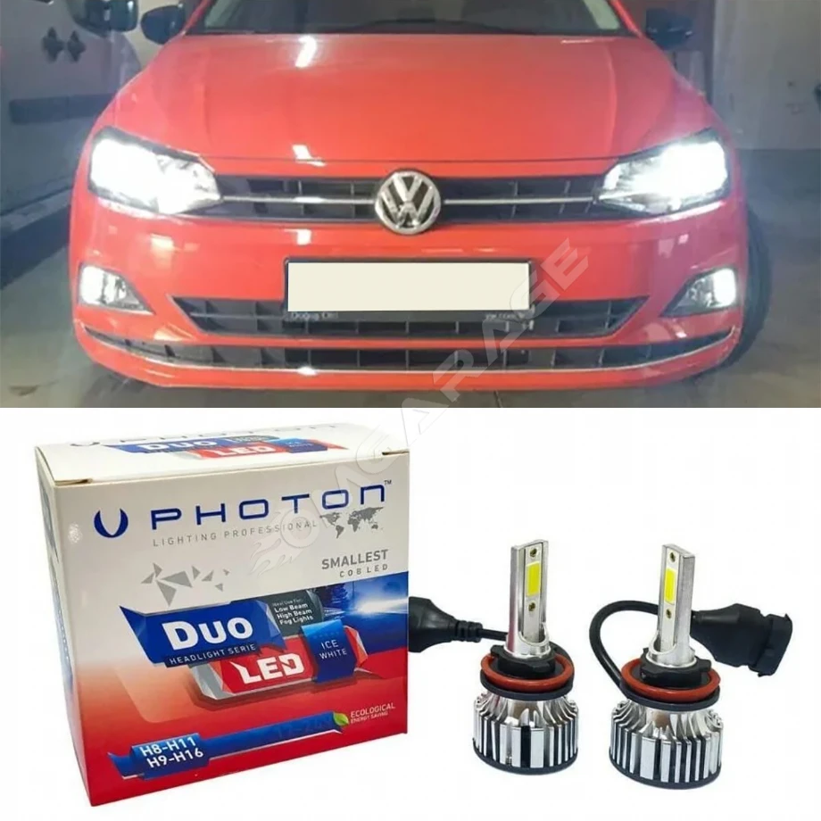 Vw Polo Mk6 Led Xenon Kısa Far Ampulü H7 Duo Yeni Seri Beyaz 2017+