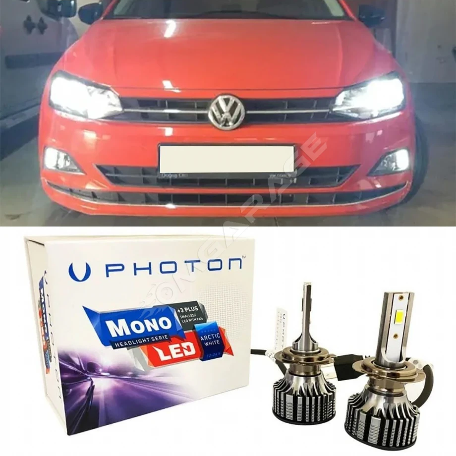 Vw Polo Mk6 Led Xenon Uzun Far Ampulü H7 Mono Yeni Seri Beyaz 2017+