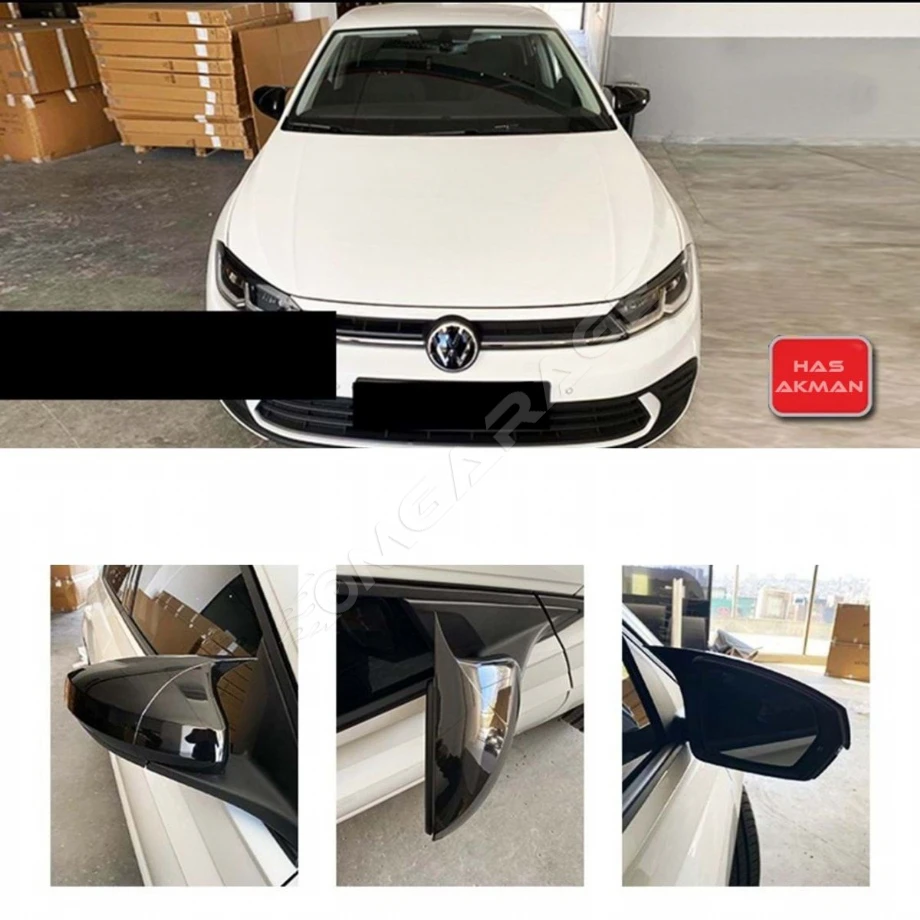 Vw Polo Mk6.5 Fl Batman Yarasa Ayna Kapağı Piano Black 2021 Ve Üzeri