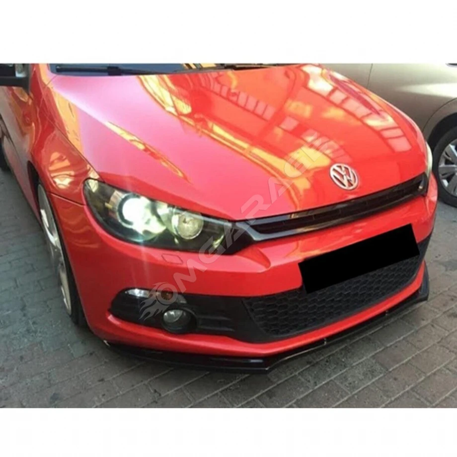 Vw Scirocco Basic Ön Lip Piona Black 2008 - 2017 Arası Abs Plastik Uyumlu