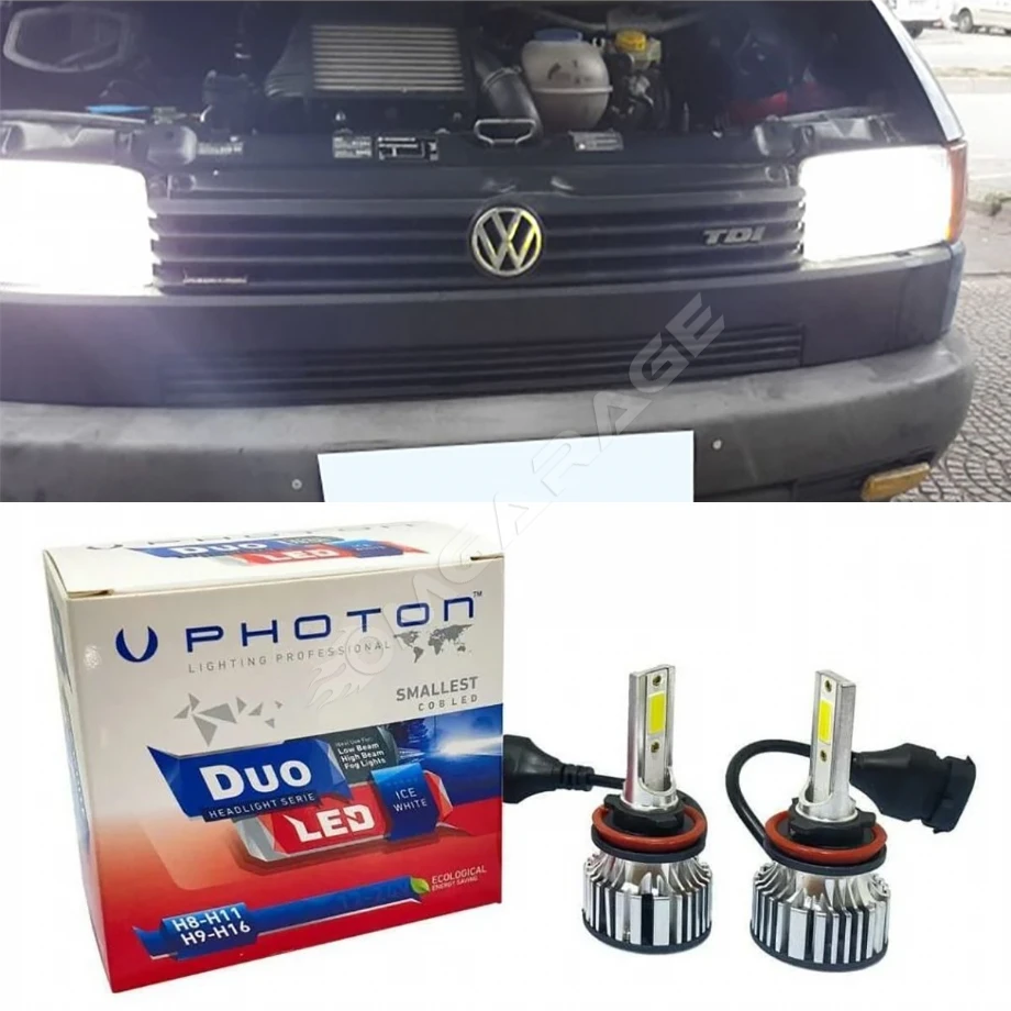 Vw Transporter T4 Led Xenon Uzun + Kısa Far Ampulü H4 Duo Yeni Seri Beyaz Uyumlu