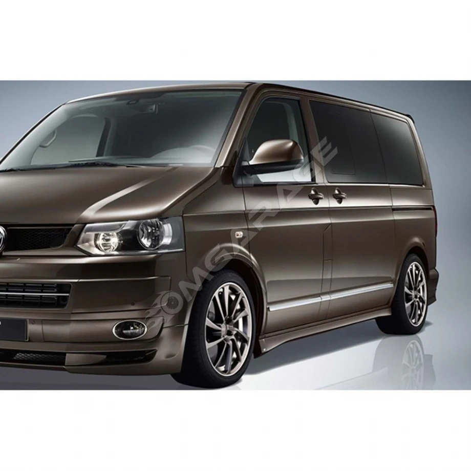 Vw Transporter T7 Yan Marşpiyel Seti Mat Siyah Plastik 2019 2020 2021 Uyumlu