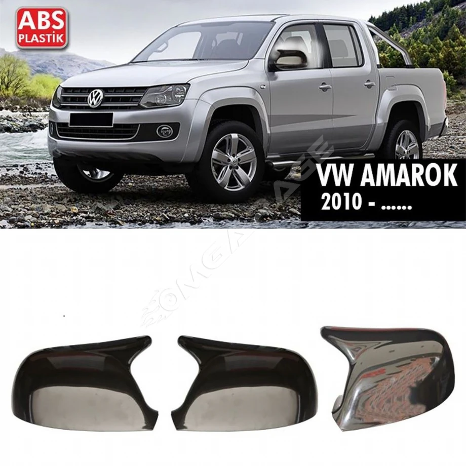 Wv Amarok Batman Yarasa Ayna Kapağı Piona Black 2010 - 2022 Arası Kasalara 2 Adet