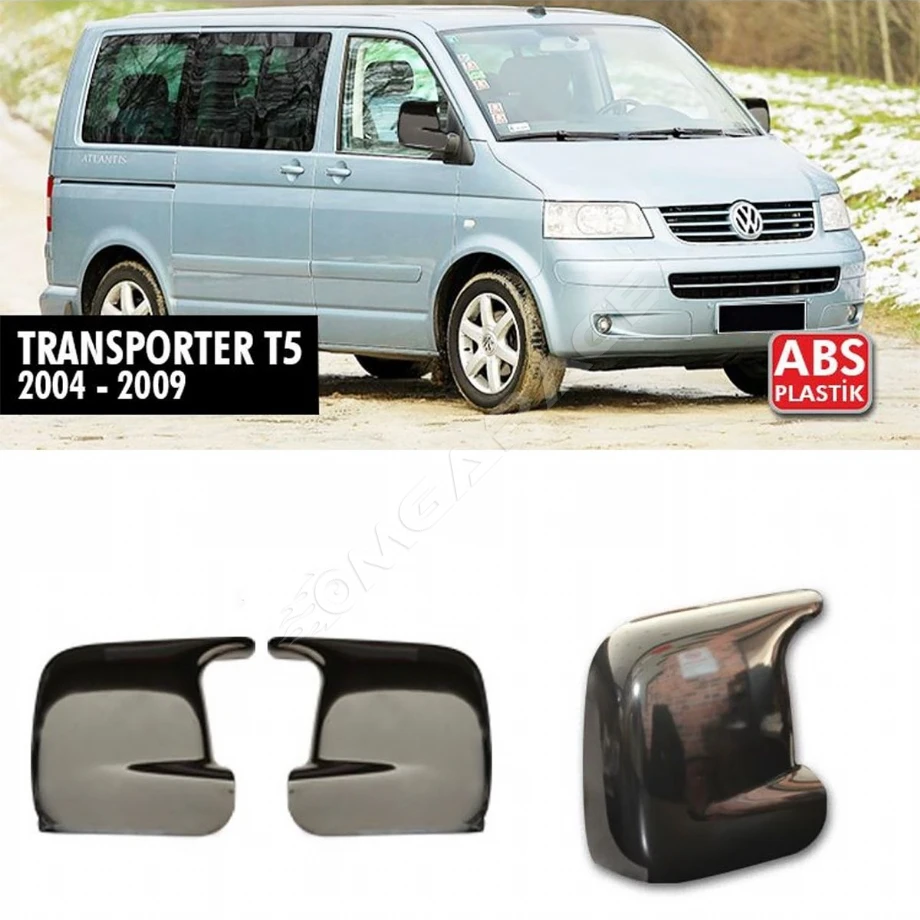 Wv T5 Transporter Batman Yarasa Ayna Kapağı Piona Black 2004 - 2009 Arası Kasalara 2 Adet