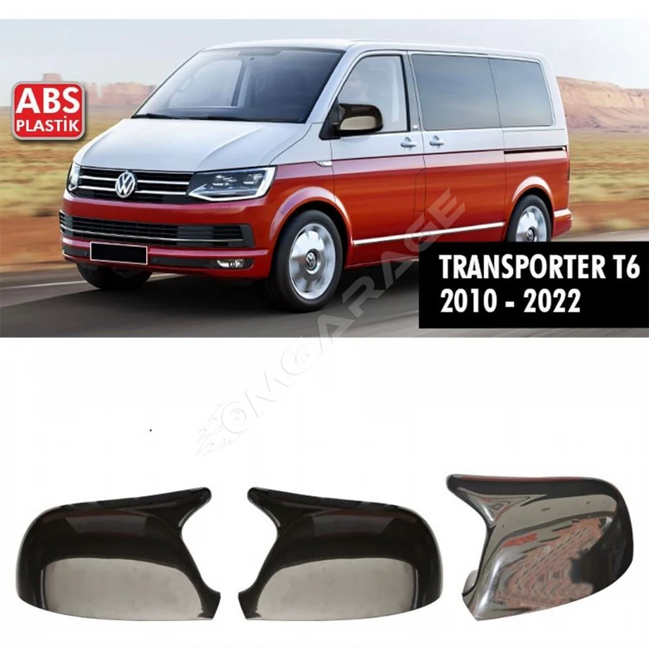 Wv T6 Transporter Batman Yarasa Ayna Kapağı Piona Black 2010 - 2022 Arası Kasalara 2 Adet