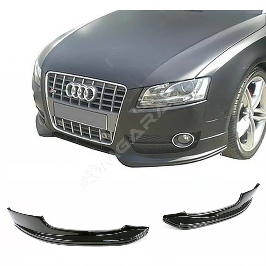 Audi A5 B8 Ön Flap Set S Line Style Piona Black 2007 2008 2009 2010 2011 Plastik