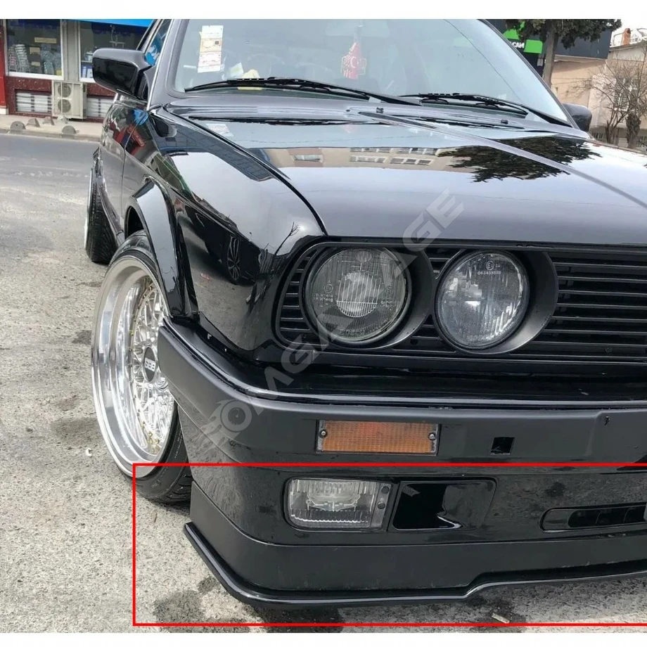 Bmw E30 Ön Lip Parlak Siyah Plastik Ön Ek Karlık Plastik