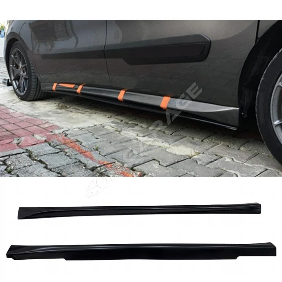 Fiat Doblo Aero Yan Marşpiyel Seti Mat Siyah Plastik 2009 Ve 2017 Arası