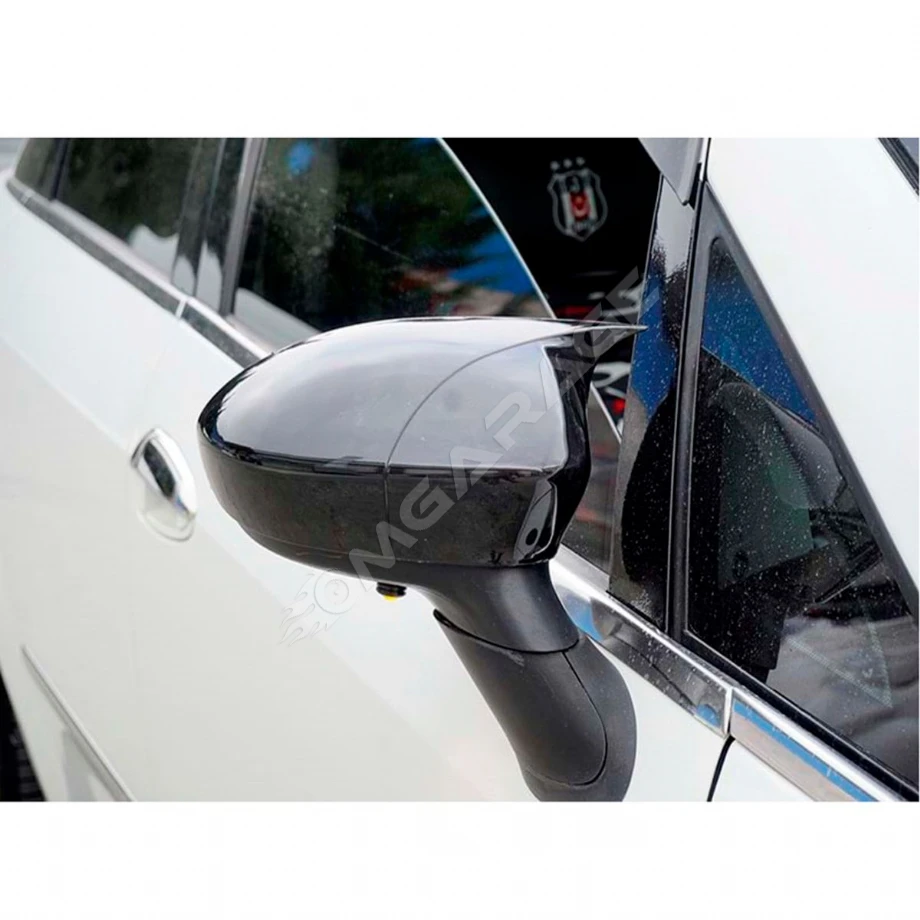 Fiat Punto Evo Batman Yarasa Ayna Kapağı Piano Black 2009 2010 2011 2012 Uyumlu
