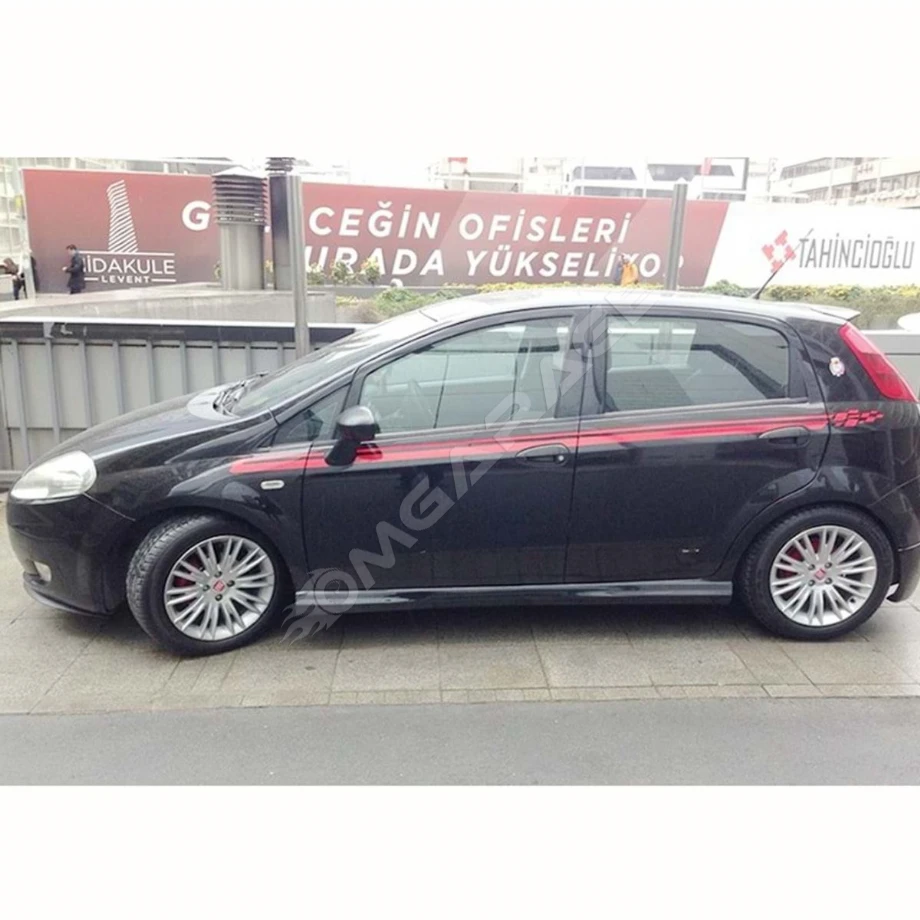 Fiat Punto Sport Marşpiyel Seti Mat Siyah Plastik 2012 2013 2014 2015 2016 2017 2018