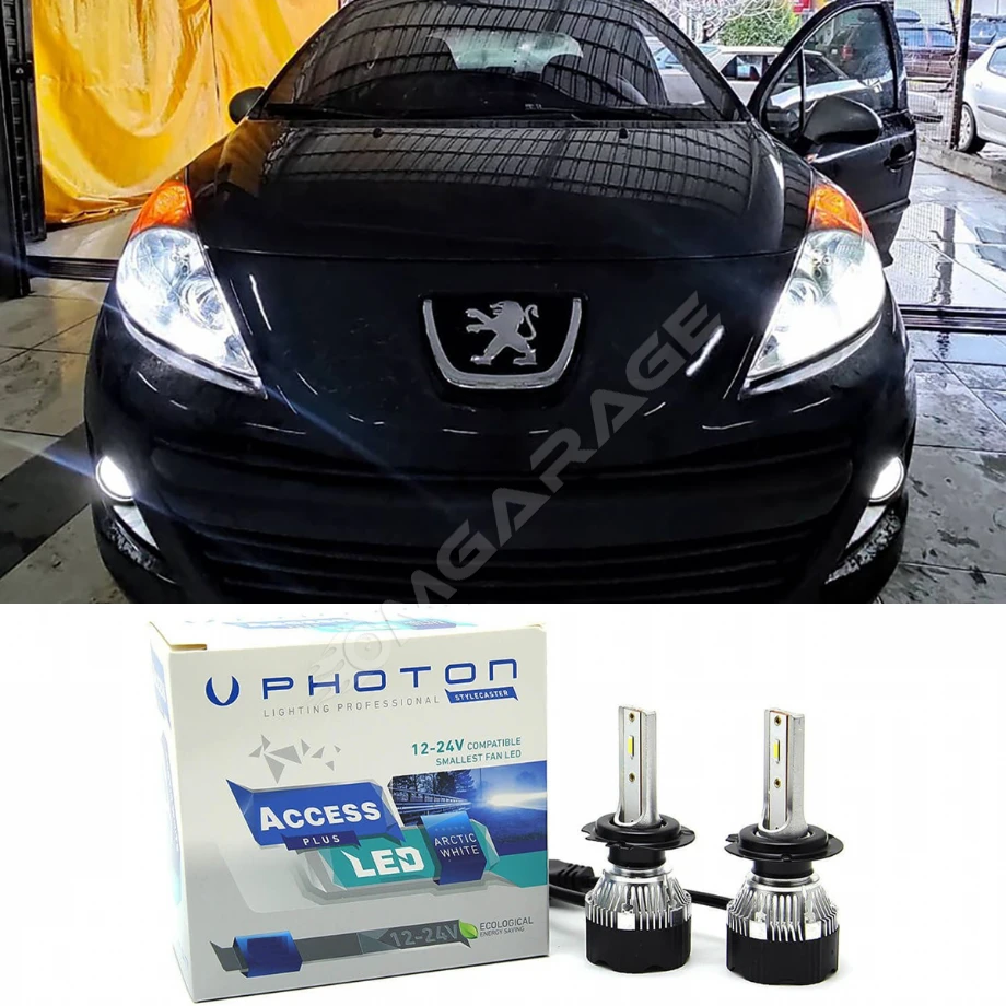 Peugeot 207 Uzun Far Ampulü H1 Access Yeni Seri Beyaz 2009-2015