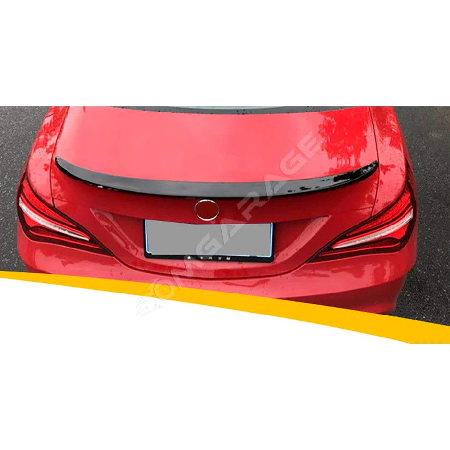 Mercedes CLA W117 Bagaj Üstü İthal Spoiler Parlak Siyah Plastik Spoyler 2013-2019