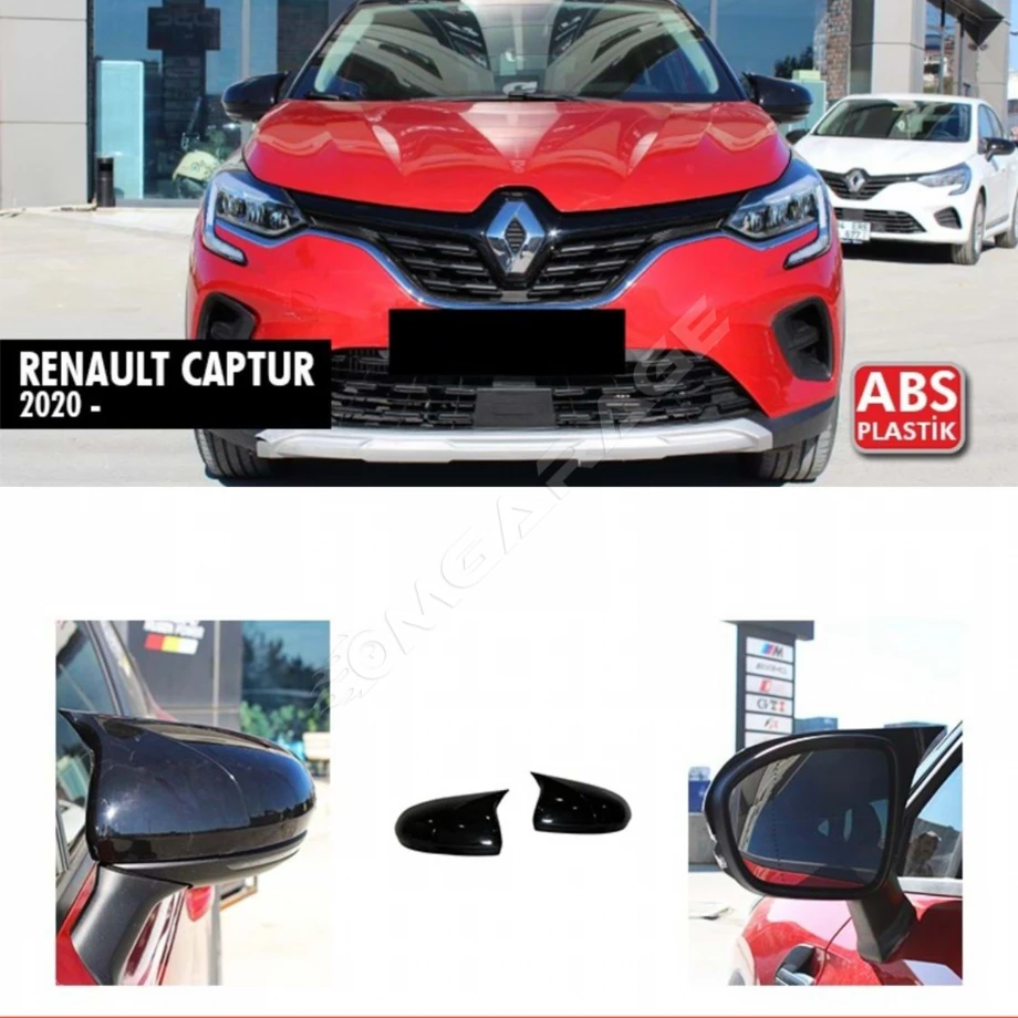Renault Captur Batman Yarasa Ayna Kapağı Piona Black ABS 2020 ve üzeri