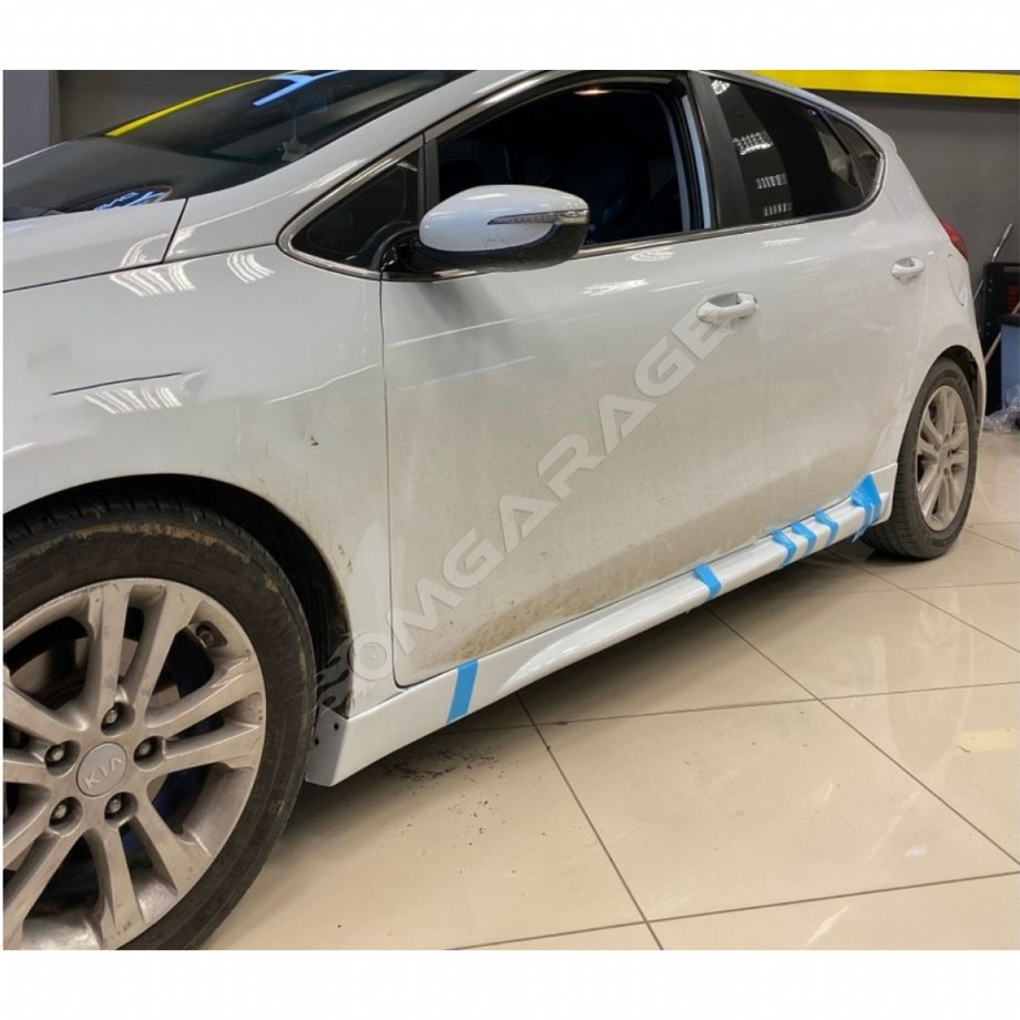 Kia Ceed Yan Marşpiyel Seti 2012 2013 2014 2015 Mat Siyah Plastik 2 Adet