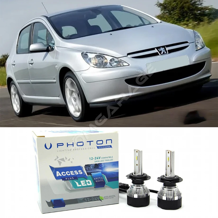 Peugeot 307 Led Xenon Kısa Far Ampulü H7 Access Yeni Seri Beyaz 2000-2005