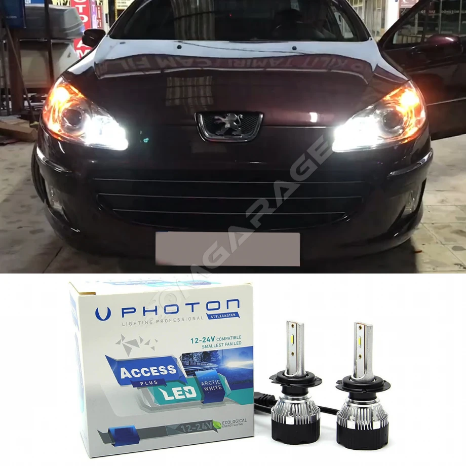 Peugeot 407 Led Xenon Uzun Far Ampulü H7 Access Yeni Seri Beyaz