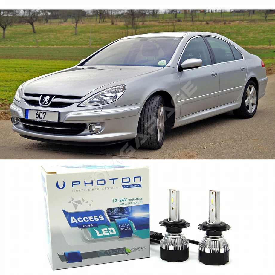 Peugeot 607 Led Xenon Kısa Far Ampulü H7 Access Yeni Seri Beyaz