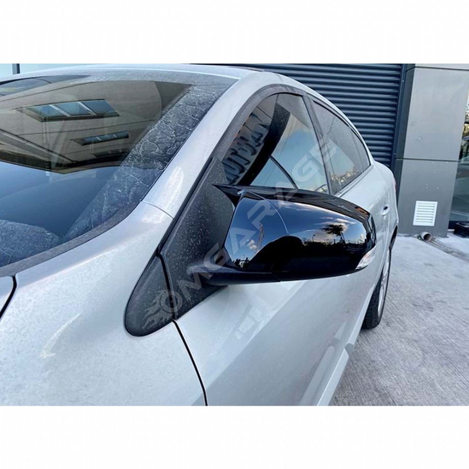 Renault Fluence Batman Yarasa Ayna Kapağı Piano Black 2009 2010 2011 2012 2013 2014 2015 2016