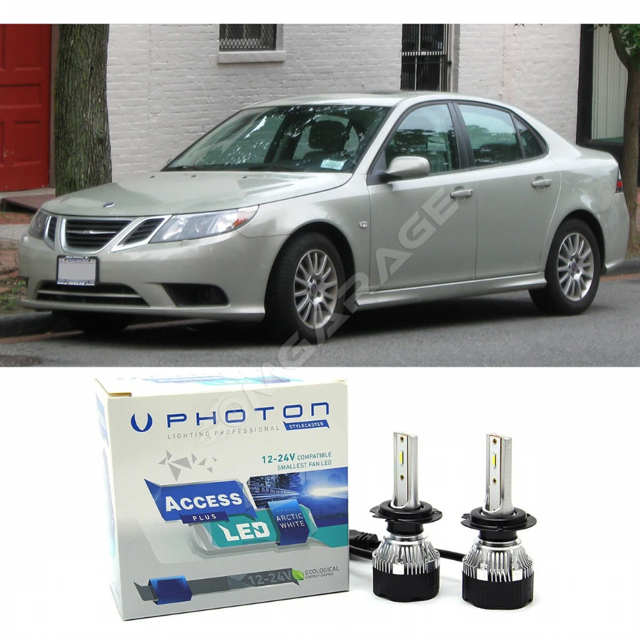 Saab 9-3 Led Xenon Uzun + Kısa Far Ampulü H4 Access Yeni Seri Beyaz