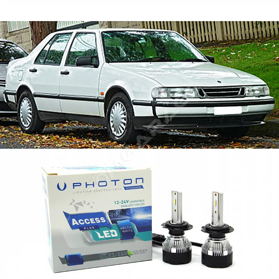 Saab 9000 Led Xenon Uzun Far Ampulü H1 Access Yeni Seri Beyaz