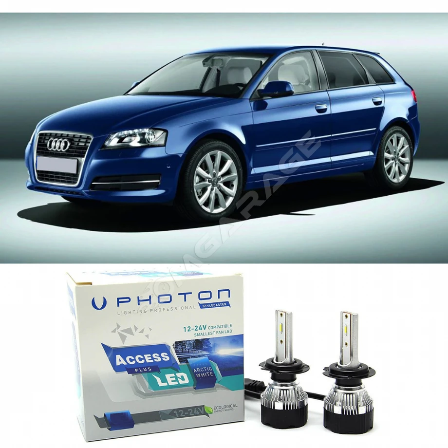 Audi A3 8P Led Xenon Uzun Far Ampulü H7 Access Yeni Seri Beyaz 2008 - 2012