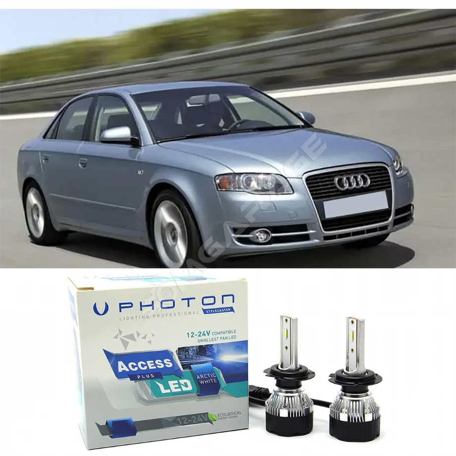 Audi A4 B6 Led Xenon Kısa Far Ampulü H7 Access Yeni Seri Beyaz 2000-2006