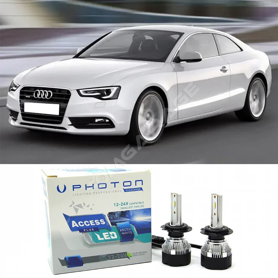 Audi A5 B8 Led Xenon Uzun Far Ampulü H7 Access Yeni Seri Beyaz 2007-2014