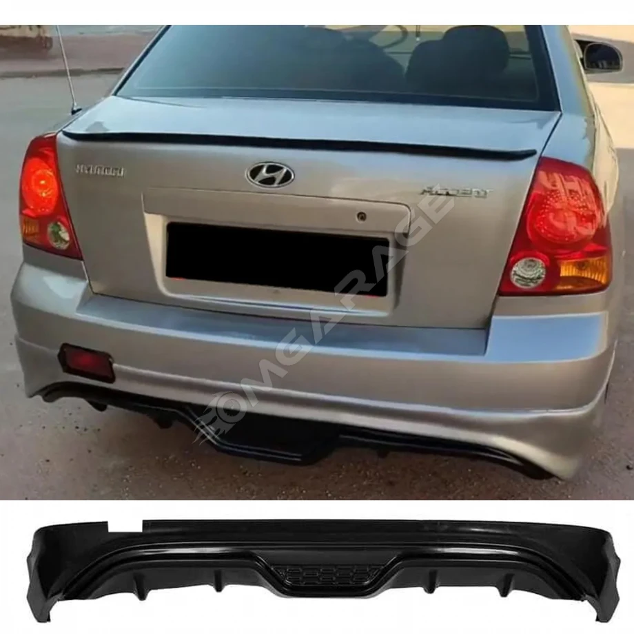 Hyundai Accent Admire Arka Ek Plastik Siyah Difüzör 2000-2006 Arka-bodykit-ek-karlık