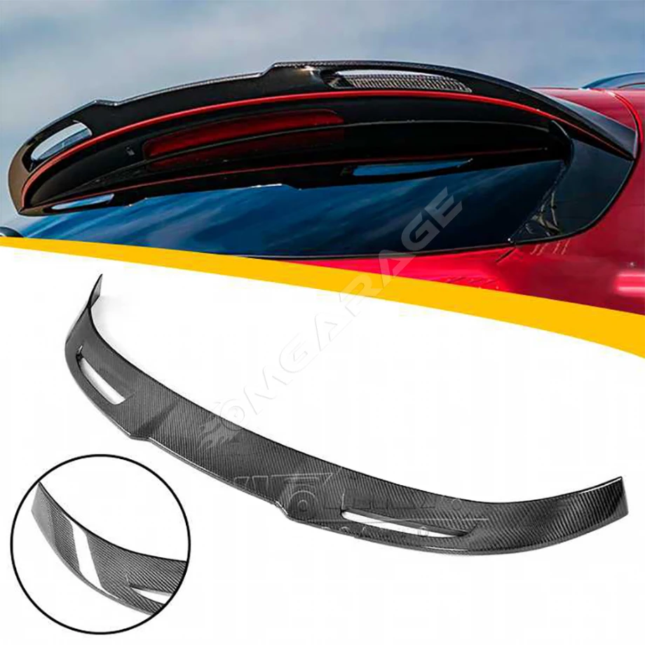 Alfa Romeo Stelvio Cam Üstü Spoiler Parlak Siyah Spoyler İthal 2017-2021