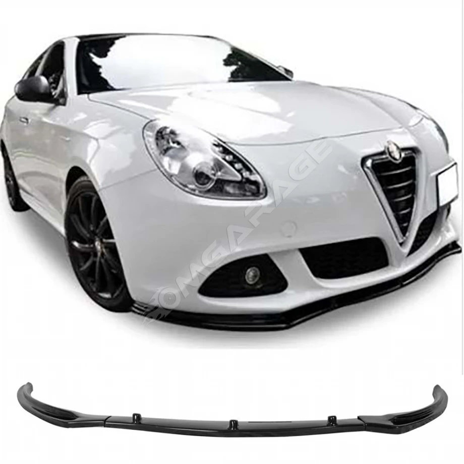 Alfa Romeo Giulietta 3 Parça Ön Lip Plastik Parlak Siyah karlık-ön-ek-bodykit 2010+