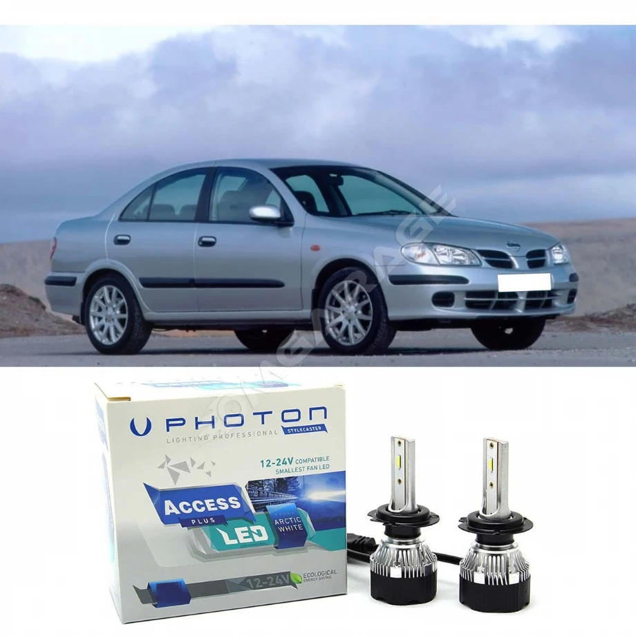 Nissan Almera Led Xenon Uzun Far Ampulü H1 Access Yeni Seri Beyaz 2001-2004