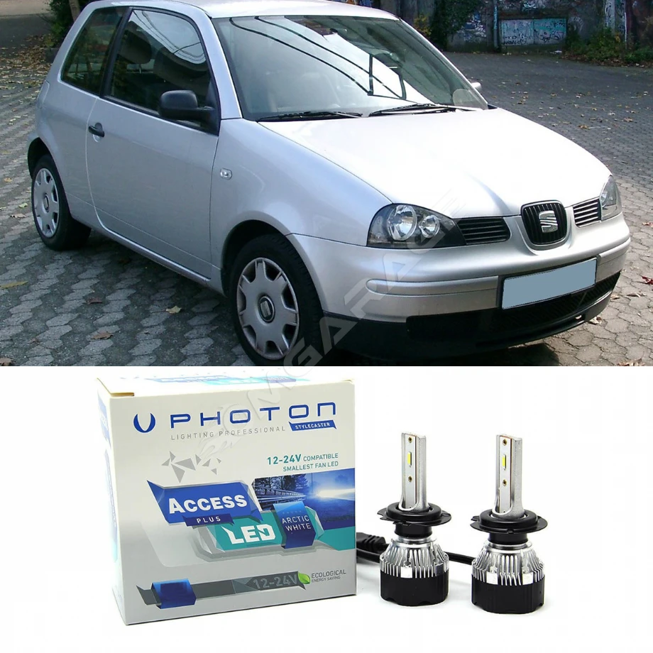 Seat Arosa Led Xenon Uzun + Kısa Far Ampulü H4 Access Yeni Seri Beyaz 1997-2000