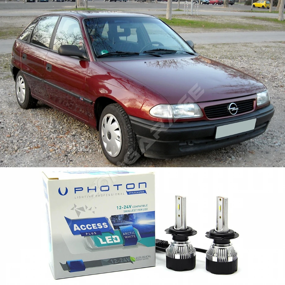 Opel Astra F Led Xenon Uzun + Kısa Far Ampulü H4 Access Yeni Seri Beyaz 1993-1998