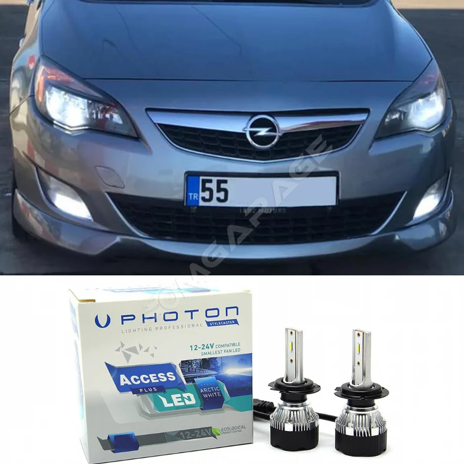 Opel Astra J Led Xenon Uzun Far Ampulü H7 Access Yeni Seri Beyaz 2009+