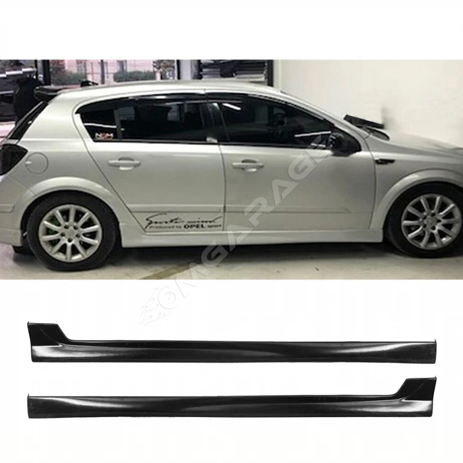 Opel Astra H HB Yan Marşpiyel Seti Mat Siyah Plastik 2 Adet 2004 2005 2006 2007 2008 2009