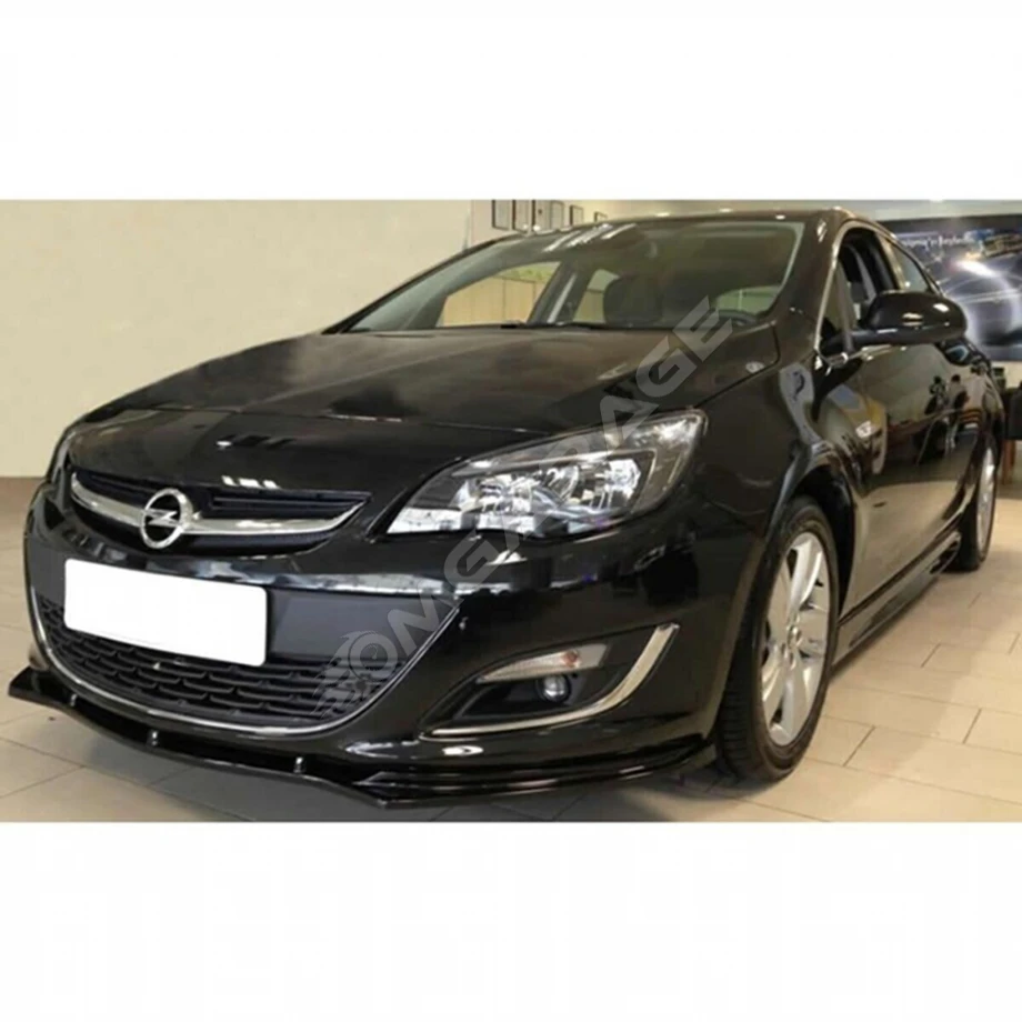 Opel Astra J Sedan Ön Lip Plastik Parlak Siyah karlık-ön-ek-bodykit 2011 ve üzeri