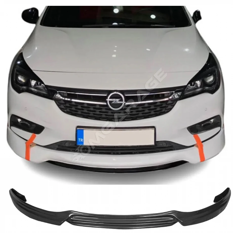 Opel Astra K Custom Ön Ek Plastik Siyah karlık-ön-ek-bodykit 2015 2016 2017 2018 2019 2020 2021