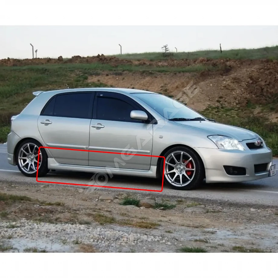 Toyota Auris Yan Marşpiyel Seti Mat Siyah Plastik 2 Adet 2010 2011 2012 2013 2014 2015