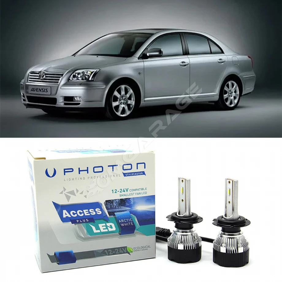 Toyota Avensis Led Xenon Kısa Far Ampulü H7 Access Yeni Seri Beyaz 2003-2006