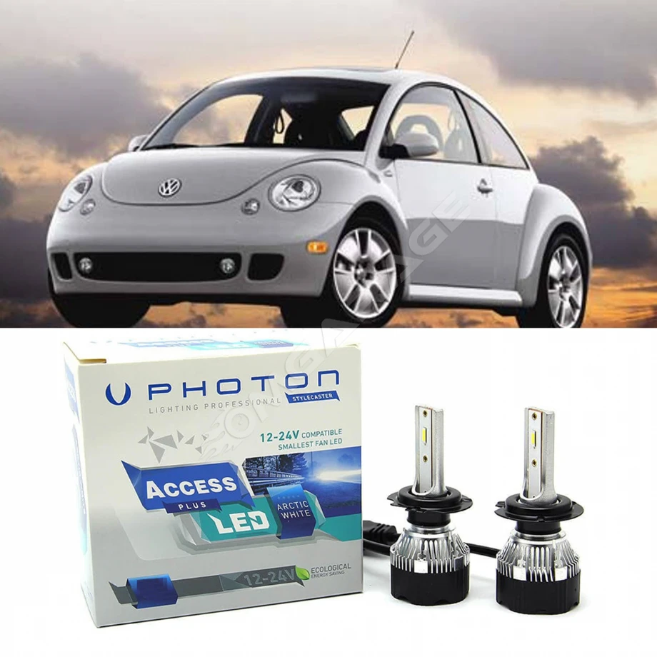 Vw Beetle Led Xenon Uzun Far Ampulü H1 Access Yeni Seri Beyaz 1997-2005