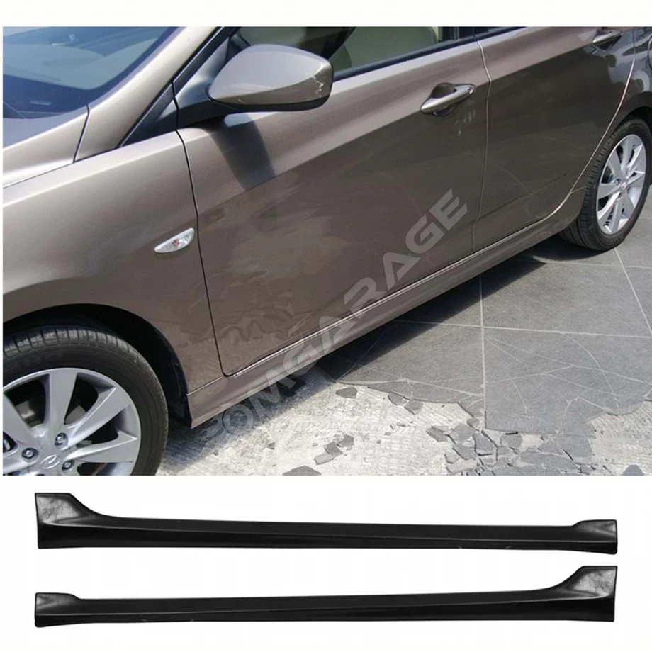 Hyundai Accent Blue Yan Marşpiyel Seti Mat Siyah Plastik 2 Adet 2011-2019