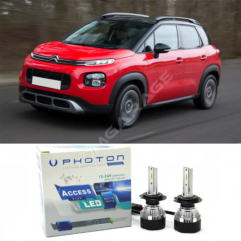 Citroen C3 Aircross Led Xenon Uzun Far Ampulü H7 Access Yeni Seri Beyaz 2017+