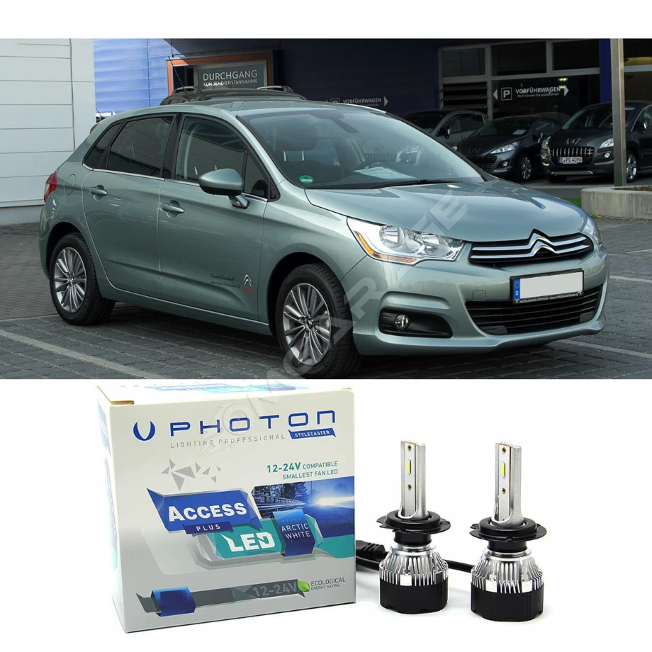 Citroen C4 Led Xenon Kısa Far Ampulü H7 Access Yeni Seri Beyaz 2004-2012