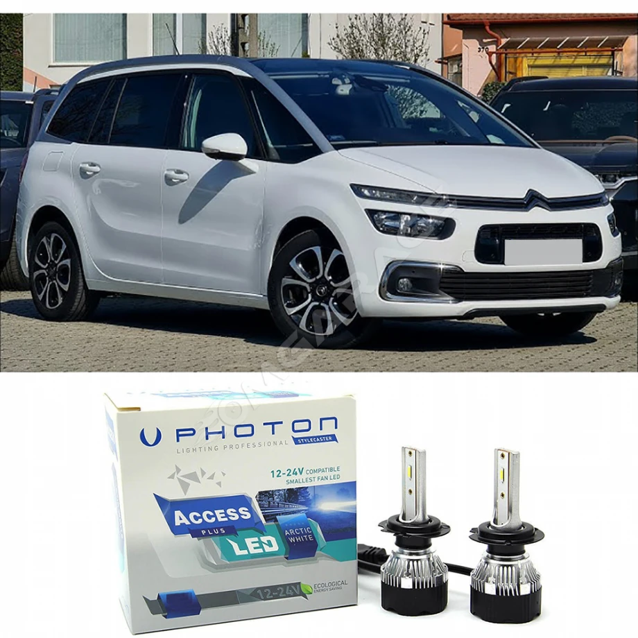 Citroen C4 Picasso Spacetourer Uzun Far Ampulü H7 Access Yeni Seri Beyaz 2018-2022