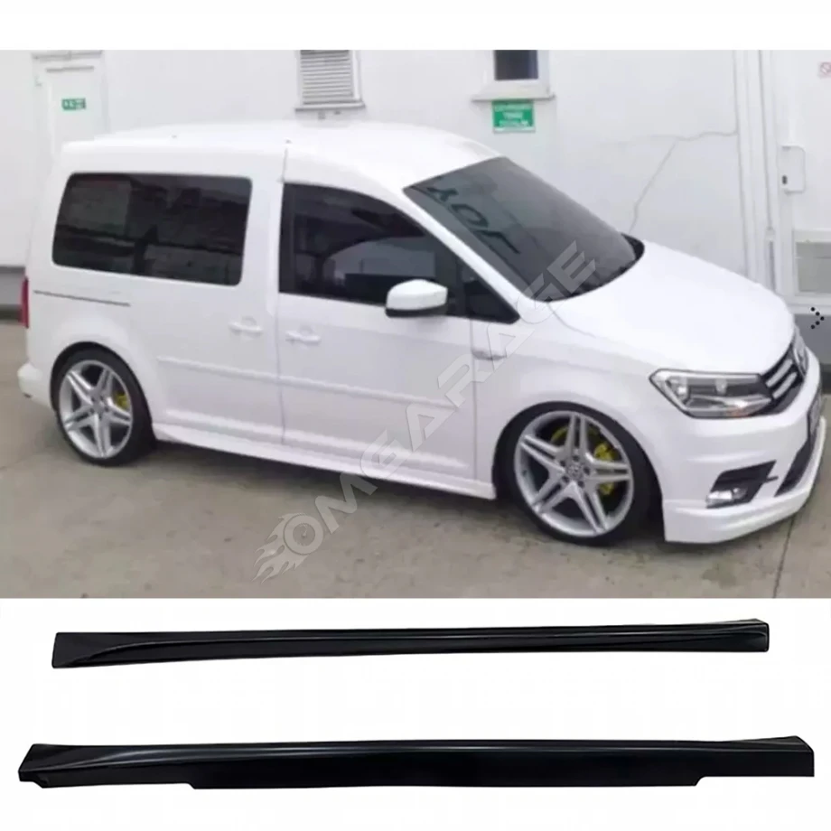 Vw Caddy Aero Yan Marşpiyel Seti Mat Siyah Plastik 2 Adet 2010-2020