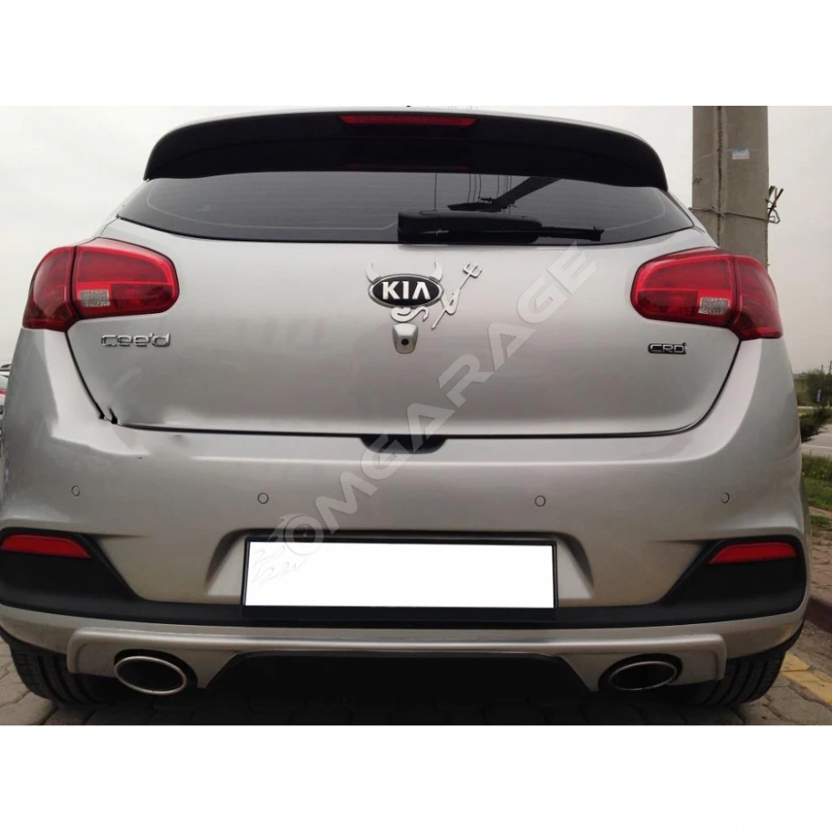 Kia Ceed Difüzör Difizör Plastik Parlak Siyah 2012 2013 2014 2015 Arka-bodykit-ek-karlık