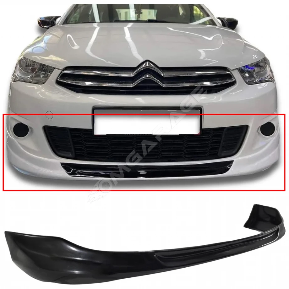 Citroen C Elysee Ön Ek Plastik Siyah karlık-ön-ek-bodykit 2013 2014 2015 2016 2017 Makyajsız Kasa
